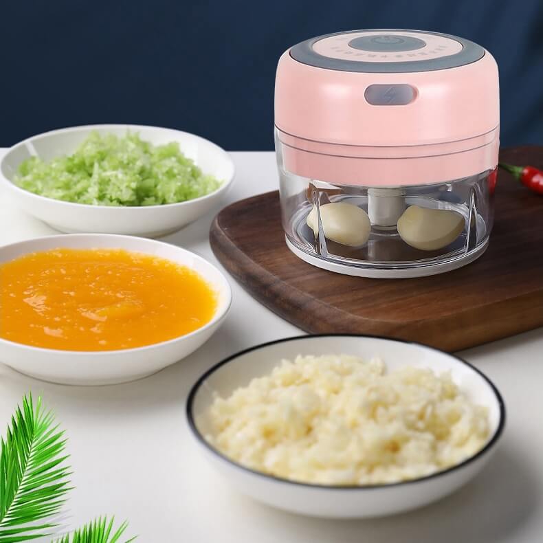 JRQ-01 Household Wireless Electric Meat Grinder Food Processor Kitchen Garlic Pounder