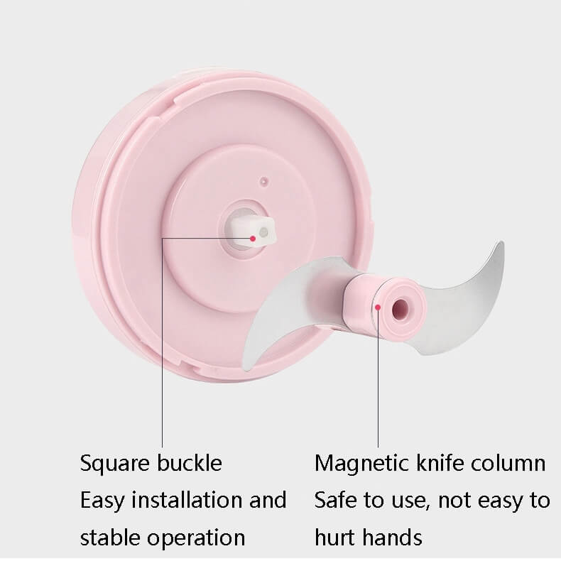 JRQ-01 Household Wireless Electric Meat Grinder Food Processor Kitchen Garlic Pounder