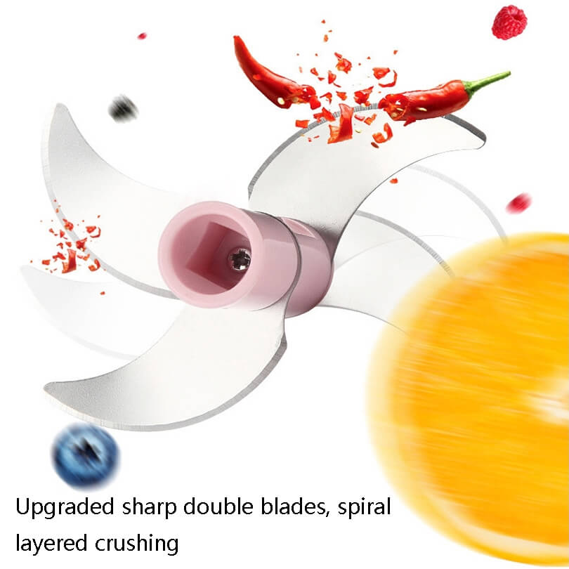 JRQ-01 Household Wireless Electric Meat Grinder Food Processor Kitchen Garlic Pounder