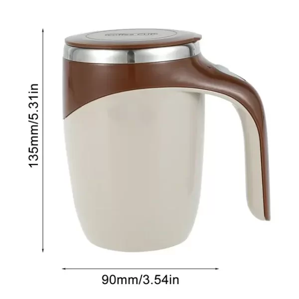 Self Stirring Mug USB Rechargeable 400ml Stainless Steel Magnetic Stirring Mug