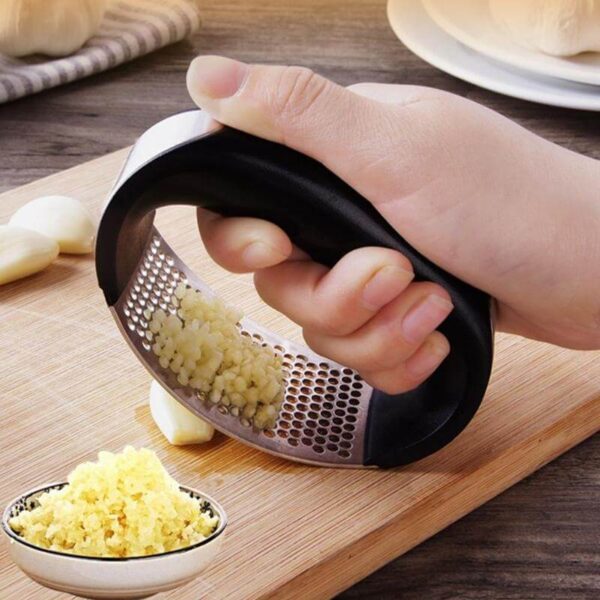 Stainless Steel Garlic Press Manual Garlic Mincer Chopper Tool