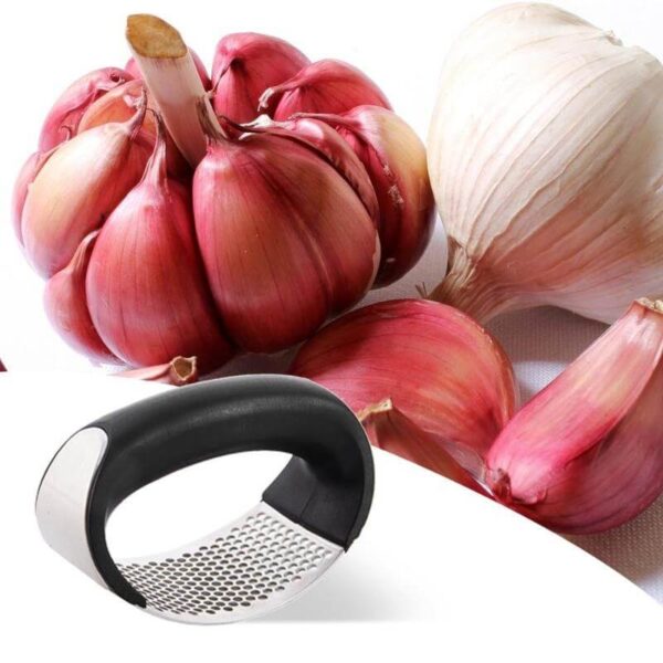 Stainless Steel Garlic Press Manual Garlic Mincer Chopper Tool