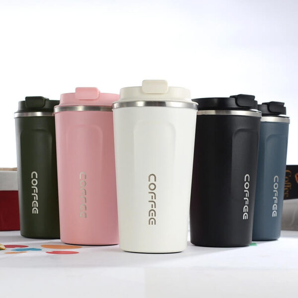 Double Layer 304 Stainless Steel Coffee Cup Travel Thermos 380ml