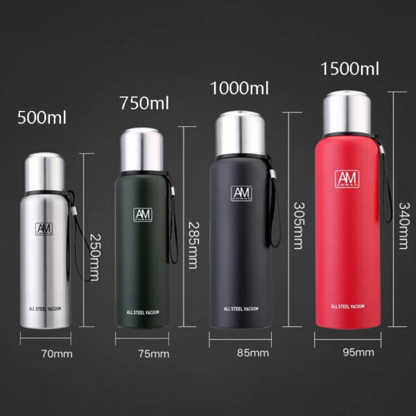 304 Stainless Steel Insulated Large Capacity Sports Water Bottle Outdoor Travel Kettle