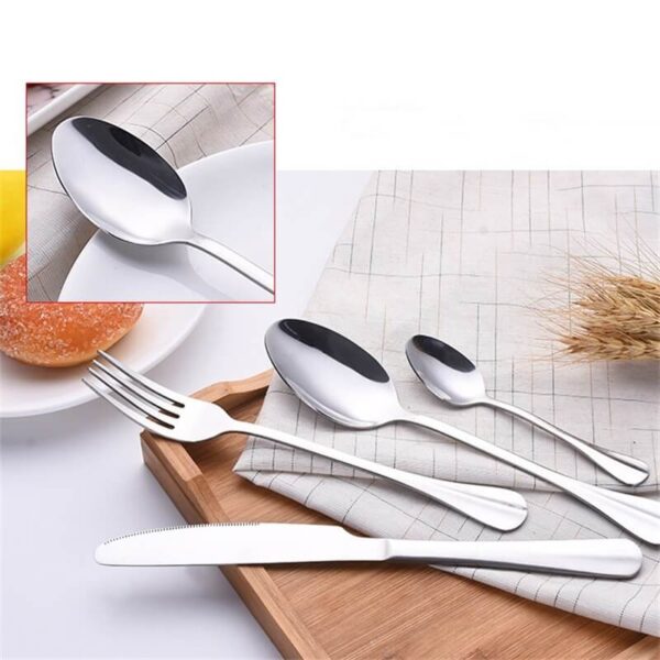 20-in-1 stainless steel cutlery Western steak knife, fork and spoon set