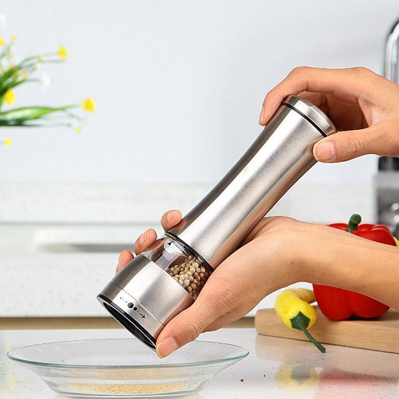JE0318 Stainless Steel Manual Multifunctional Pepper Grinder Kitchen Cooking Tool