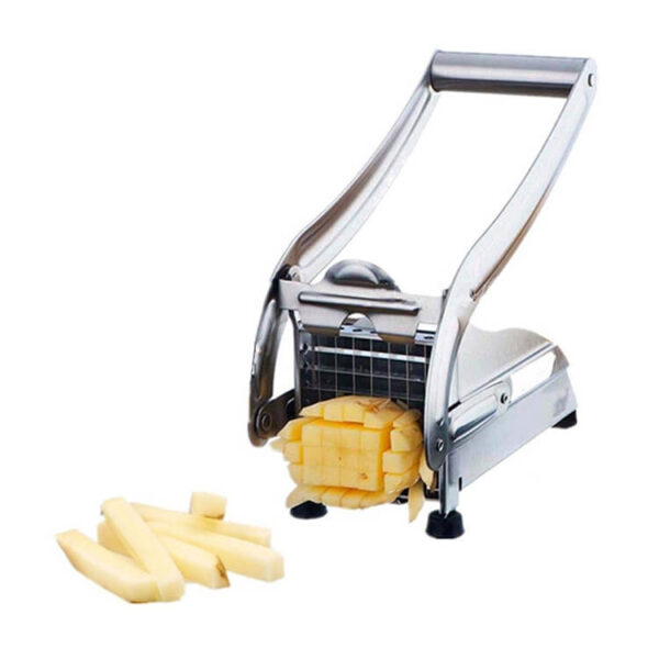 JD-052 Stainless steel fries cutter manual fries cutter multifunctional household fries cutter with suction cup