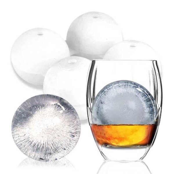 Four-hole ice ball model whiskey vodka round ice box spherical ice tray mold