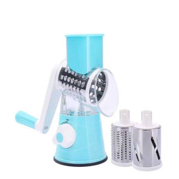 New 3In1 Hand-Cutter Vegetable Stainless Steel Multi-Function Drum Rotary Grater Fruit Potato Onion Slicer Kitchen Tool Food Chopper